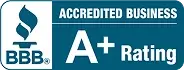 BBB Accredited Business, A+ rating